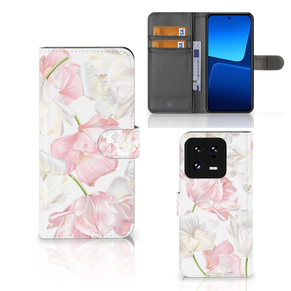 Xiaomi 13 Pro Hoesje Lovely Flowers hoesje design lovely flowers aanzicht