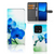 Xiaomi 13 Pro Hoesje Orchidee Blauw telefoonhoesje orchidee blauw aanzicht