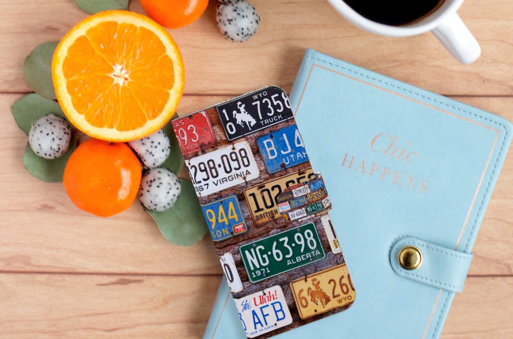 Xiaomi 13 Pro Telefoonhoesje met foto Kentekenplaten design kentekenplaten aanzicht