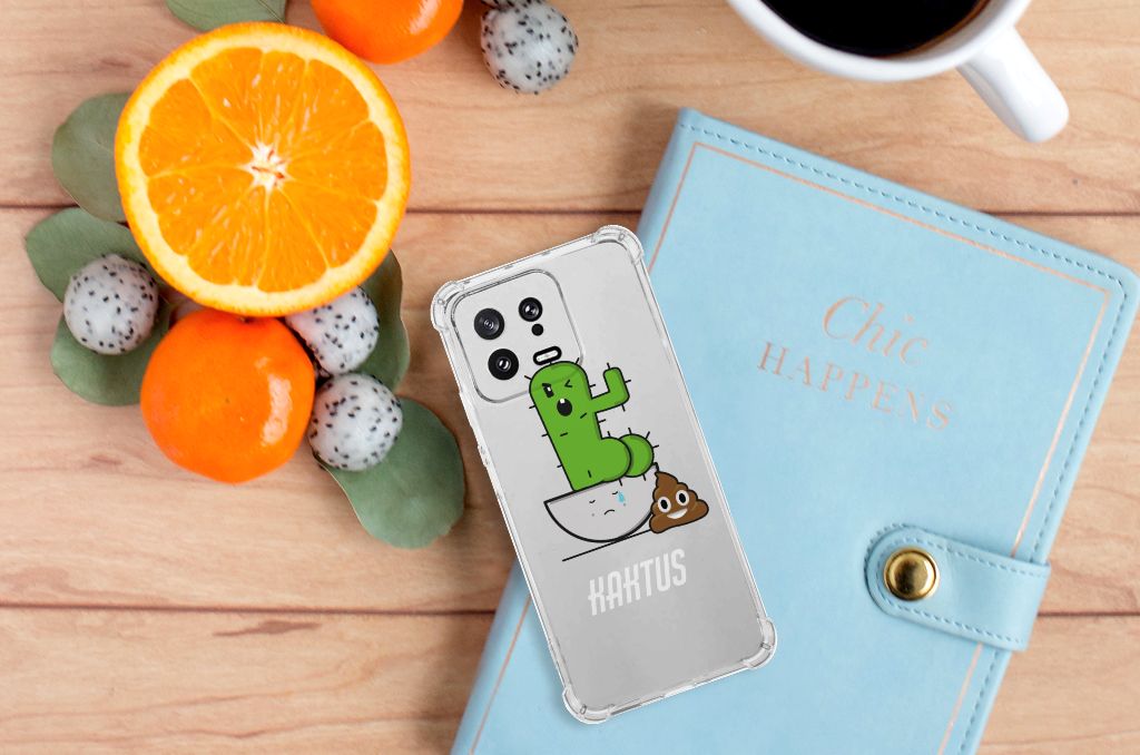 Xiaomi 13 Stevig Bumper Hoesje Cactus Poo B2C Telecom