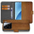 Xiaomi 15 Book Style Case Donker Hout book case houten voorkant binnenkant