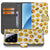 Xiaomi 15 Telefoon Hoesje Emoji book case emoji design voorzijde