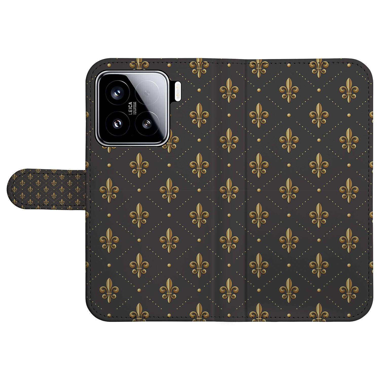 Xiaomi 15 Telefoon Hoesje Franse Lelie book case front