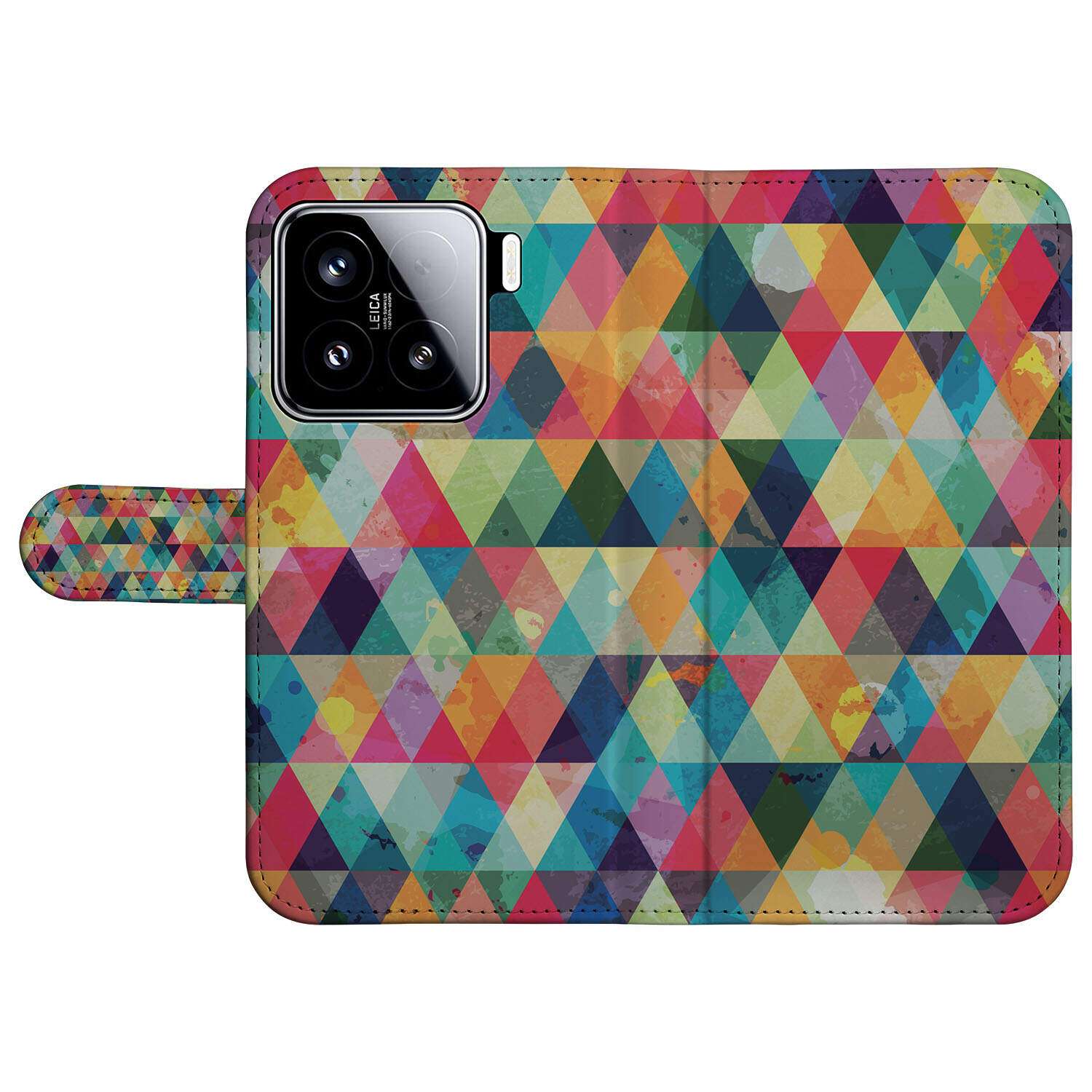 Xiaomi 15 Telefoon Hoesje Geruit telefoonhoesje geruit design kleurrijk