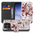Xiaomi 17 bookcase Watercolor Flowers, voorkant met gesloten klep