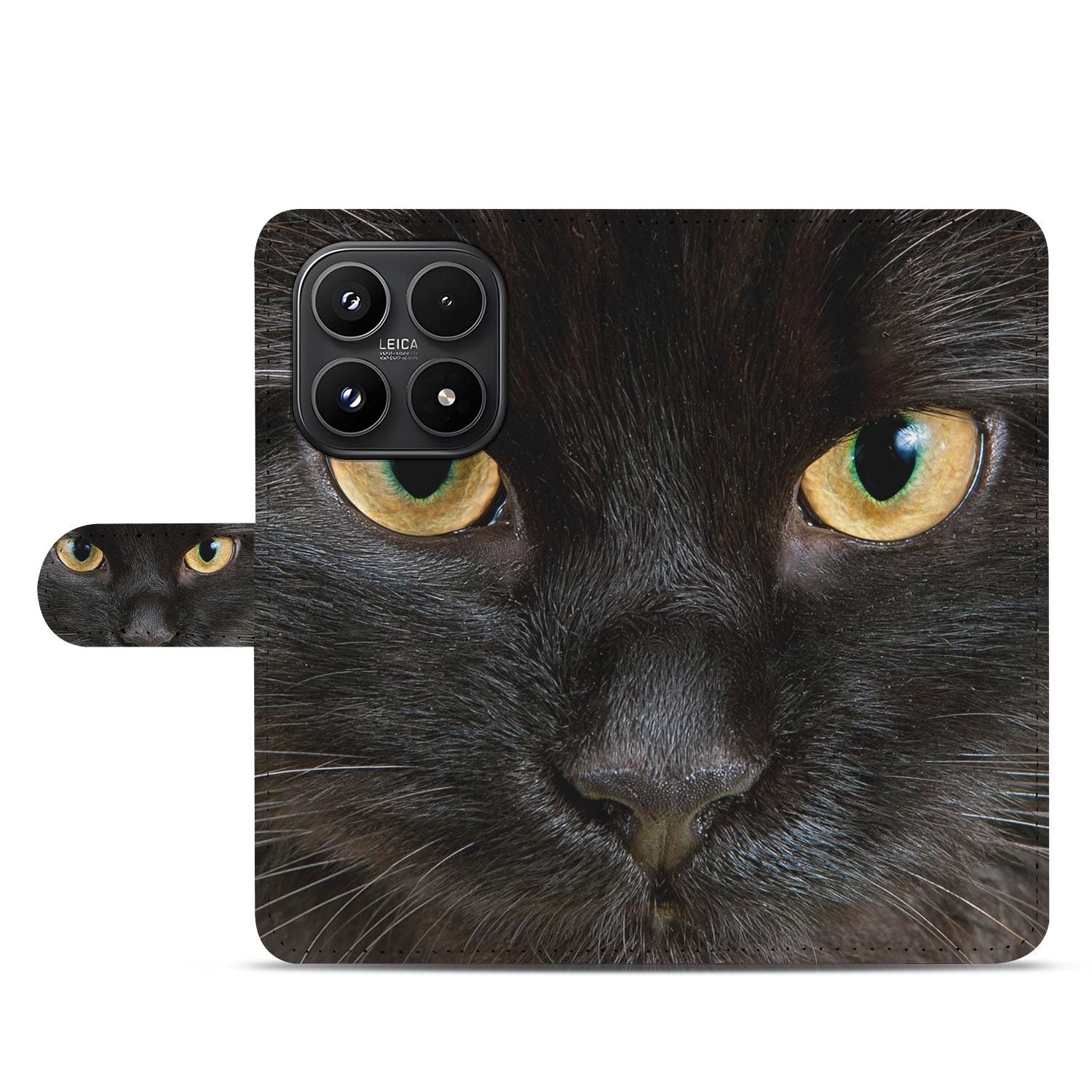 Xiaomi 17 bookcase Zwarte Kat, open met pasjesvakken