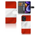 Xiaomi Poco F5 Bookstyle Case Oostenrijk vlag design front achterkant
