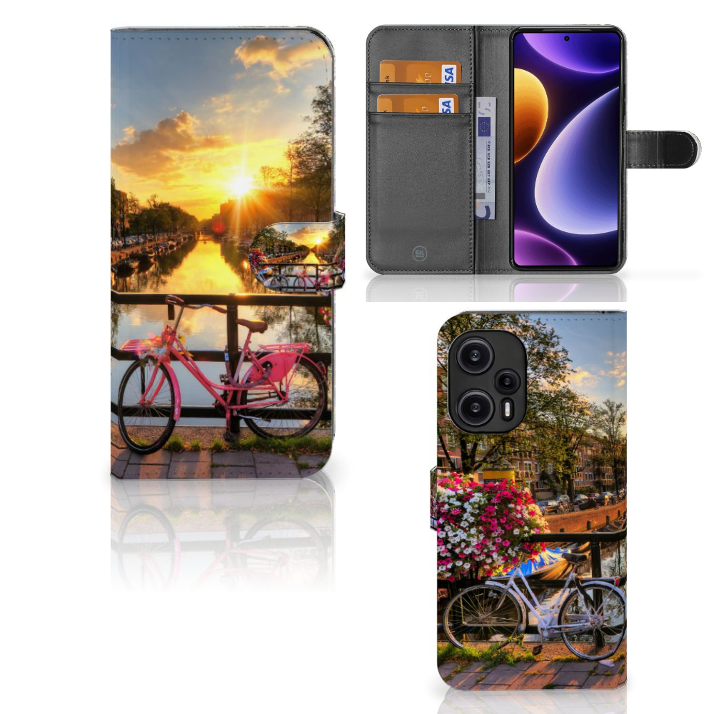 Xiaomi Poco F5 Flip Cover Amsterdamse Grachten
