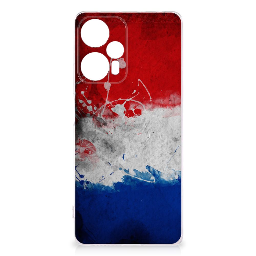 Xiaomi Poco F5 Hoesje Nederland hoesje Nederlandse vlag design voorkant