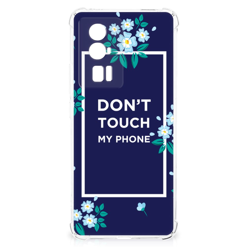 Xiaomi Poco F5 Pro Anti Shock Case Flowers Blue DTMP B2C Telecom