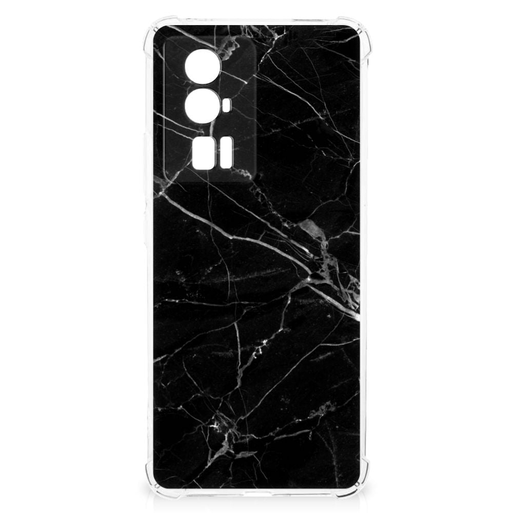 Xiaomi Poco F5 Pro Anti-Shock Hoesje Marmer Zwart - Origineel Cadeau Vader B2C Telecom