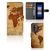 Xiaomi Poco F5 Pro Flip Cover Wereldkaart smartphone hoes wereldkaart design aanzicht