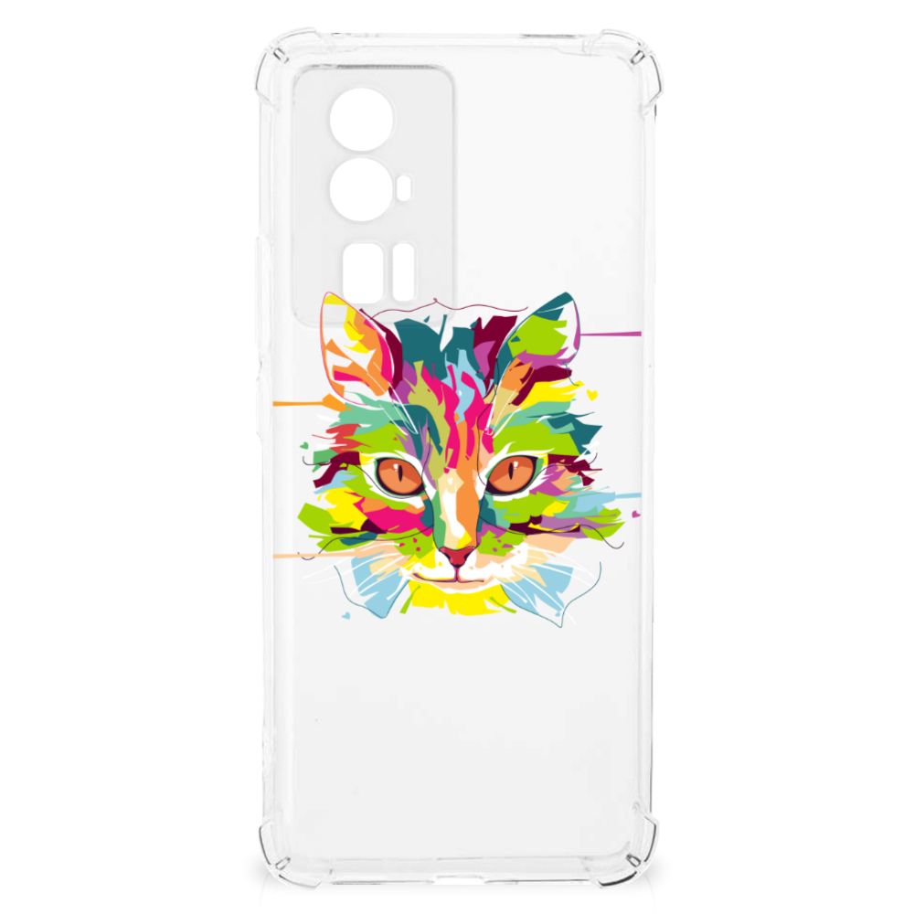 Xiaomi Poco F5 Pro Stevig Bumper Hoesje Cat Color B2C Telecom