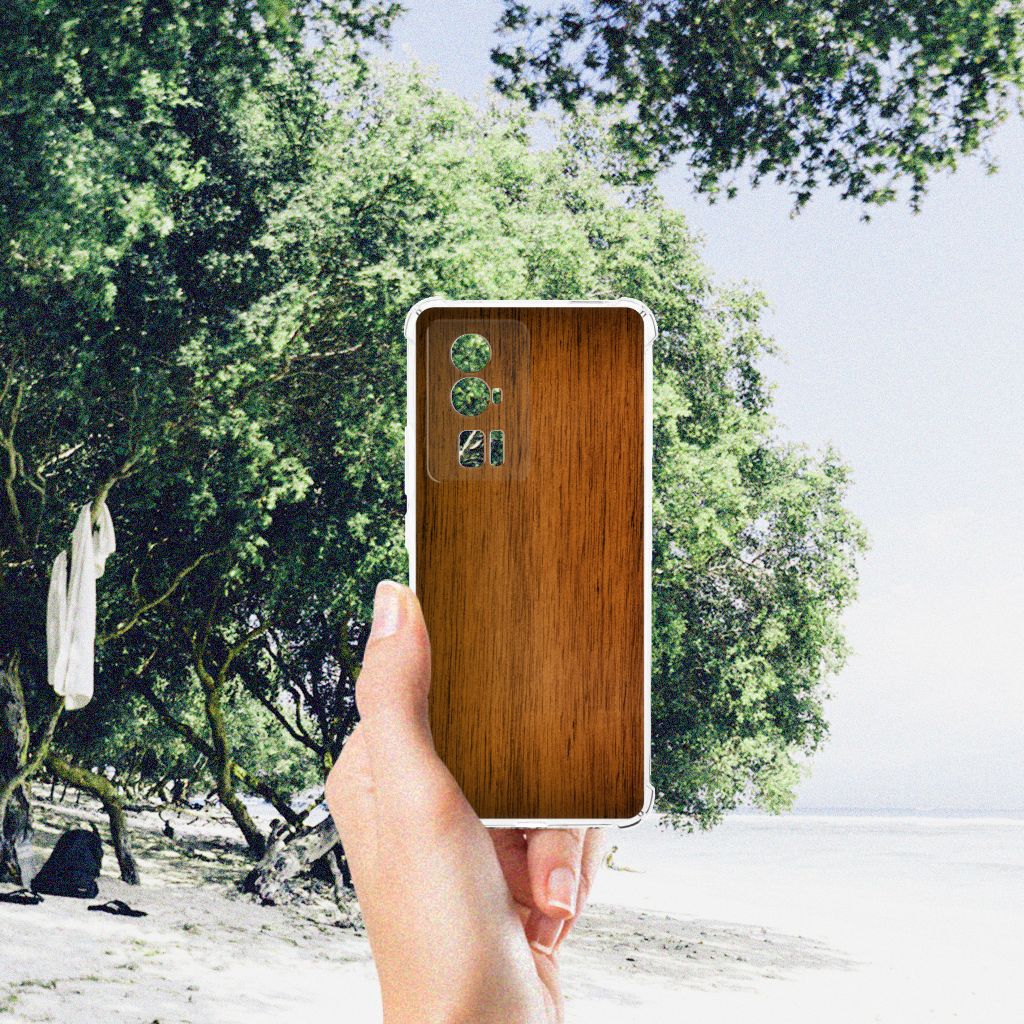 Xiaomi Poco F5 Pro Stevig Telefoonhoesje Donker Hout B2C Telecom