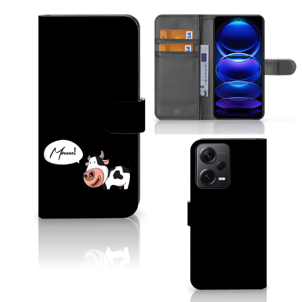Xiaomi Poco X5 Pro | Note 12 Pro 5G Leuk Hoesje Cow ontwerp aanzicht
