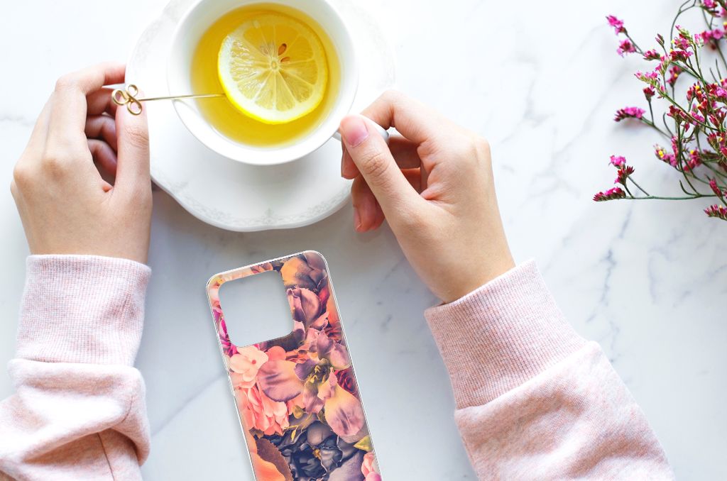 Xiaomi Redmi 10C TPU Case Bosje Bloemen