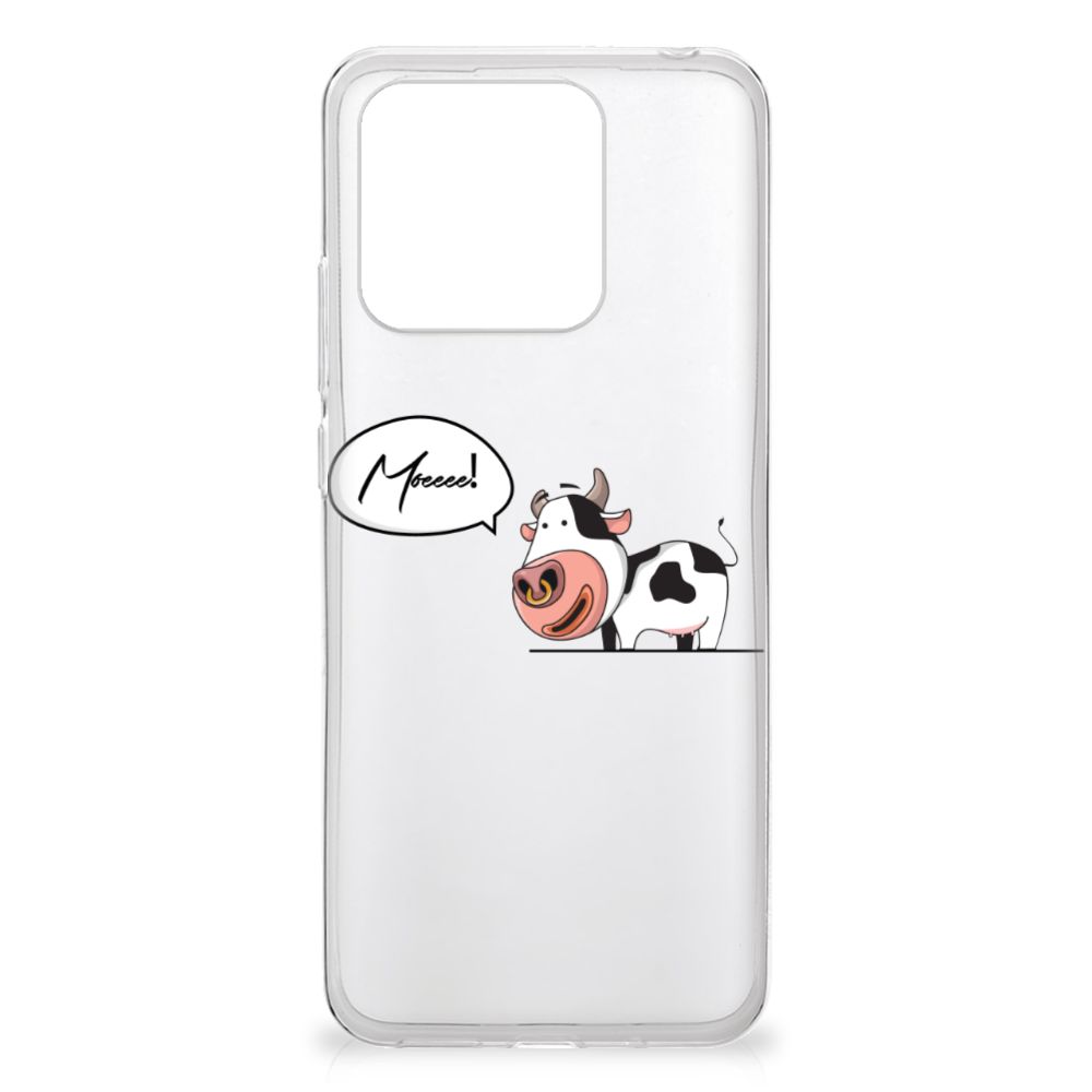 Xiaomi Redmi 10C Telefoonhoesje met Naam Cow telefoonhoesje cow design aanzicht