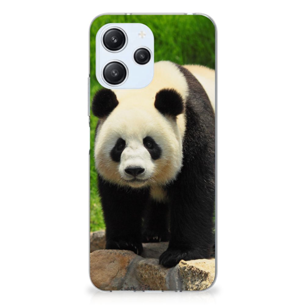 Xiaomi Redmi 12 4G TPU Hoesje Panda design panda aanzicht