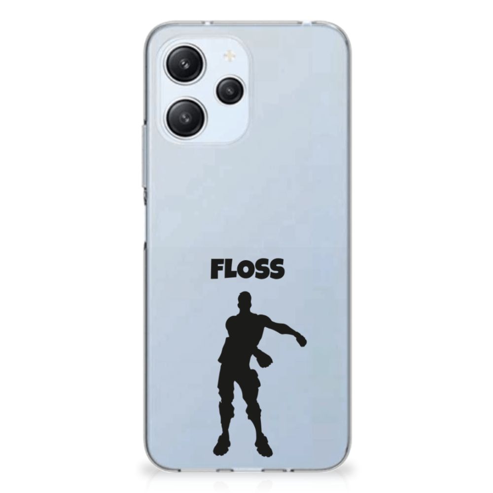 Xiaomi Redmi 12 4G Telefoonhoesje met Naam Floss telefoonhoesje Floss design achterkant