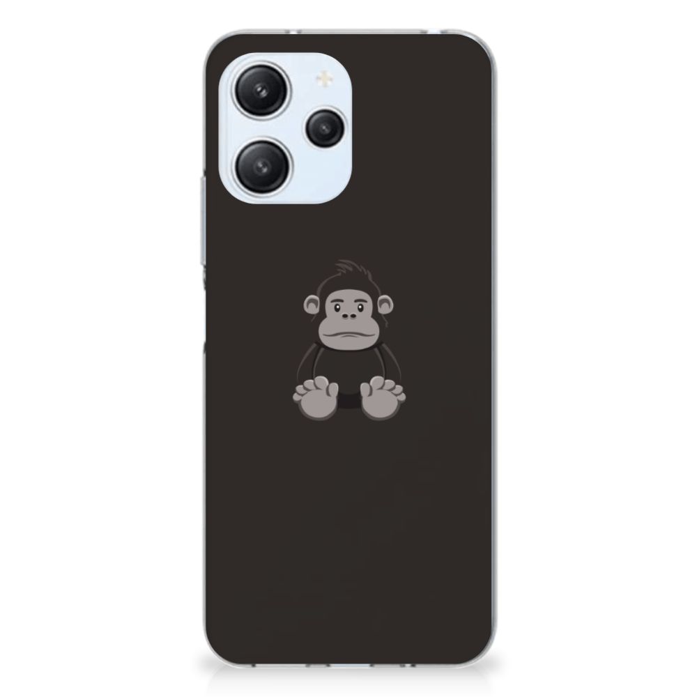 Xiaomi Redmi 12 4G Telefoonhoesje met Naam Gorilla telefoonhoesje gorilla ontwerp achteraanzicht