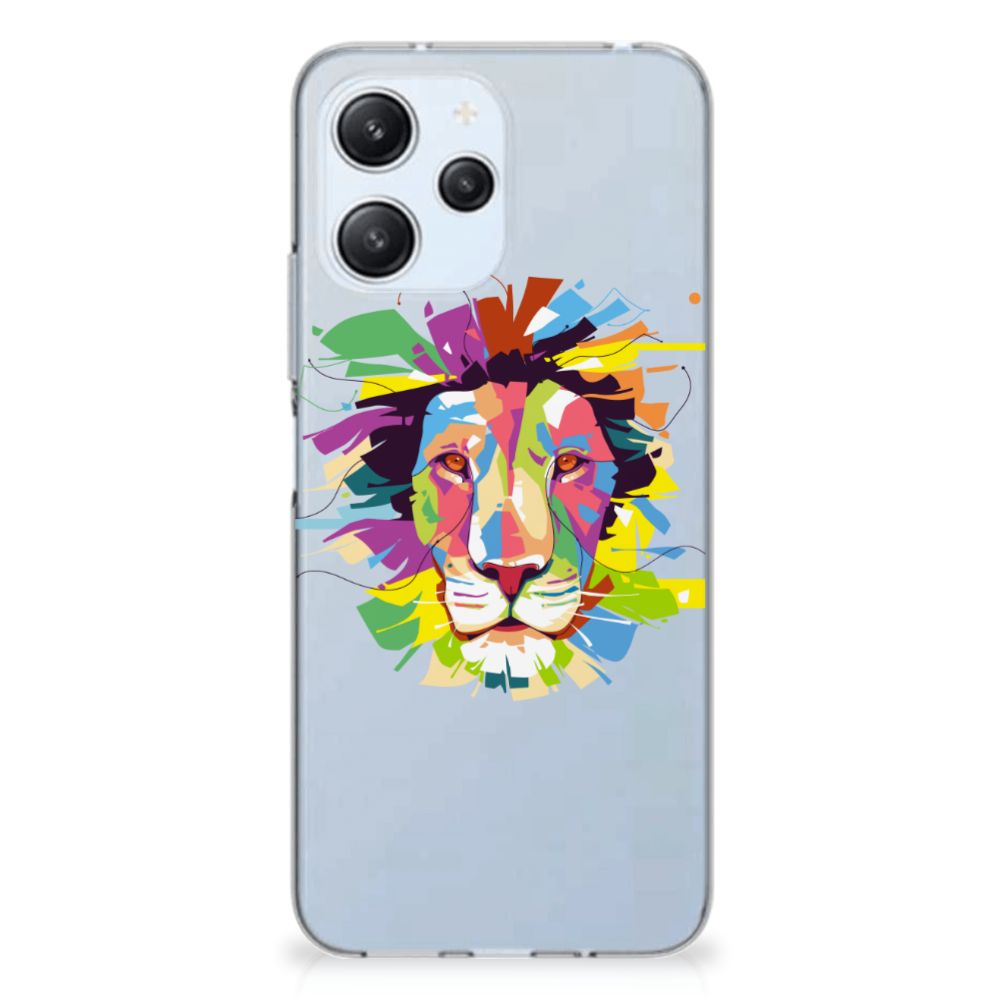 Xiaomi Redmi 12 4G Telefoonhoesje met Naam Lion Color telefoonhoesje lion kleur