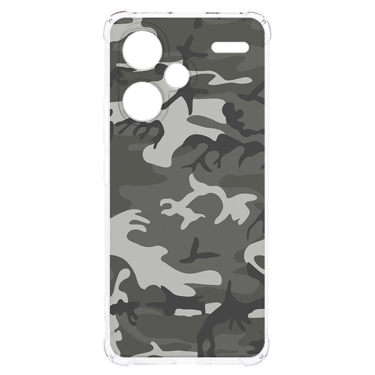 Xiaomi Redmi 13 Pro Plus Hoesje Army Light TPU Antishock camouflageprint antislip