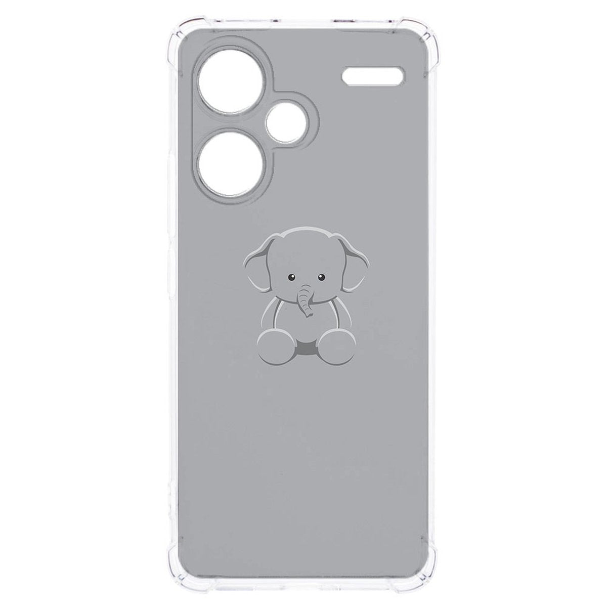 Xiaomi Redmi 13 Pro Plus Hoesje Baby Olifant TPU Antishock achterzijde schattig ontwerp