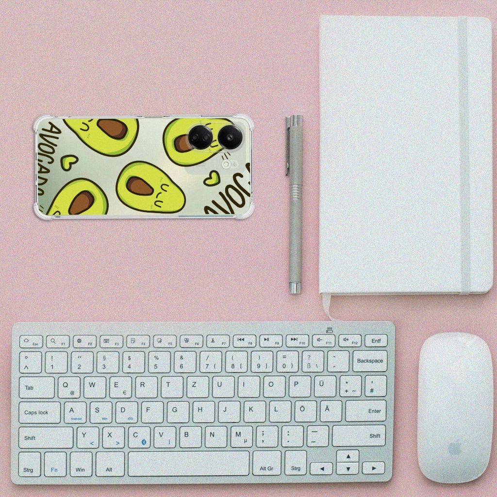 Xiaomi Redmi 13C 4G Stevig Bumper Hoesje Avocado Singing