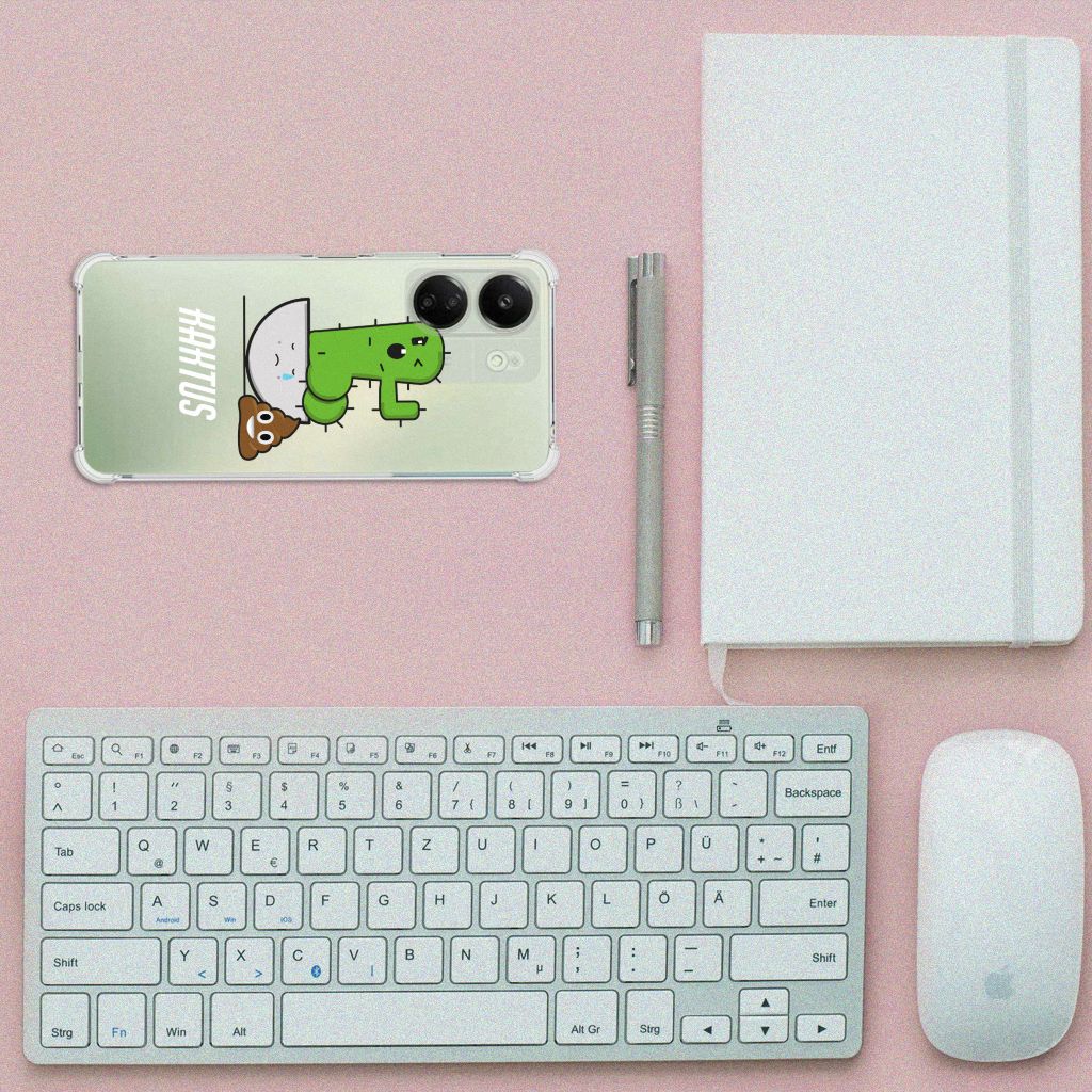 Xiaomi Redmi 13C 4G Stevig Bumper Hoesje Cactus Poo