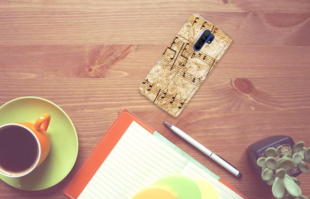 Xiaomi Redmi 9 Stand Case Bladmuziek - B2C Telecom