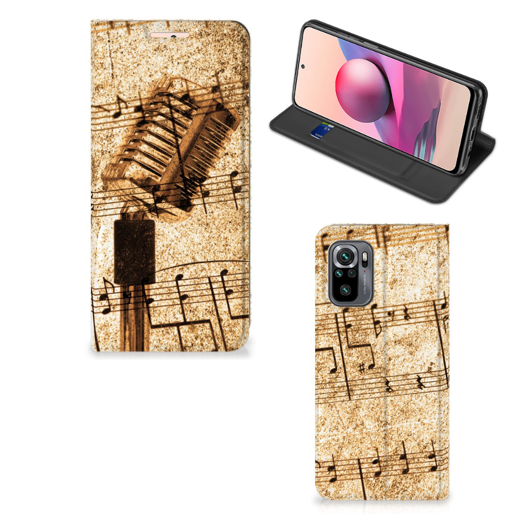 Xiaomi Redmi Note 10 4G | 10S | Poco M5s Stand Case Bladmuziek - B2C Telecom