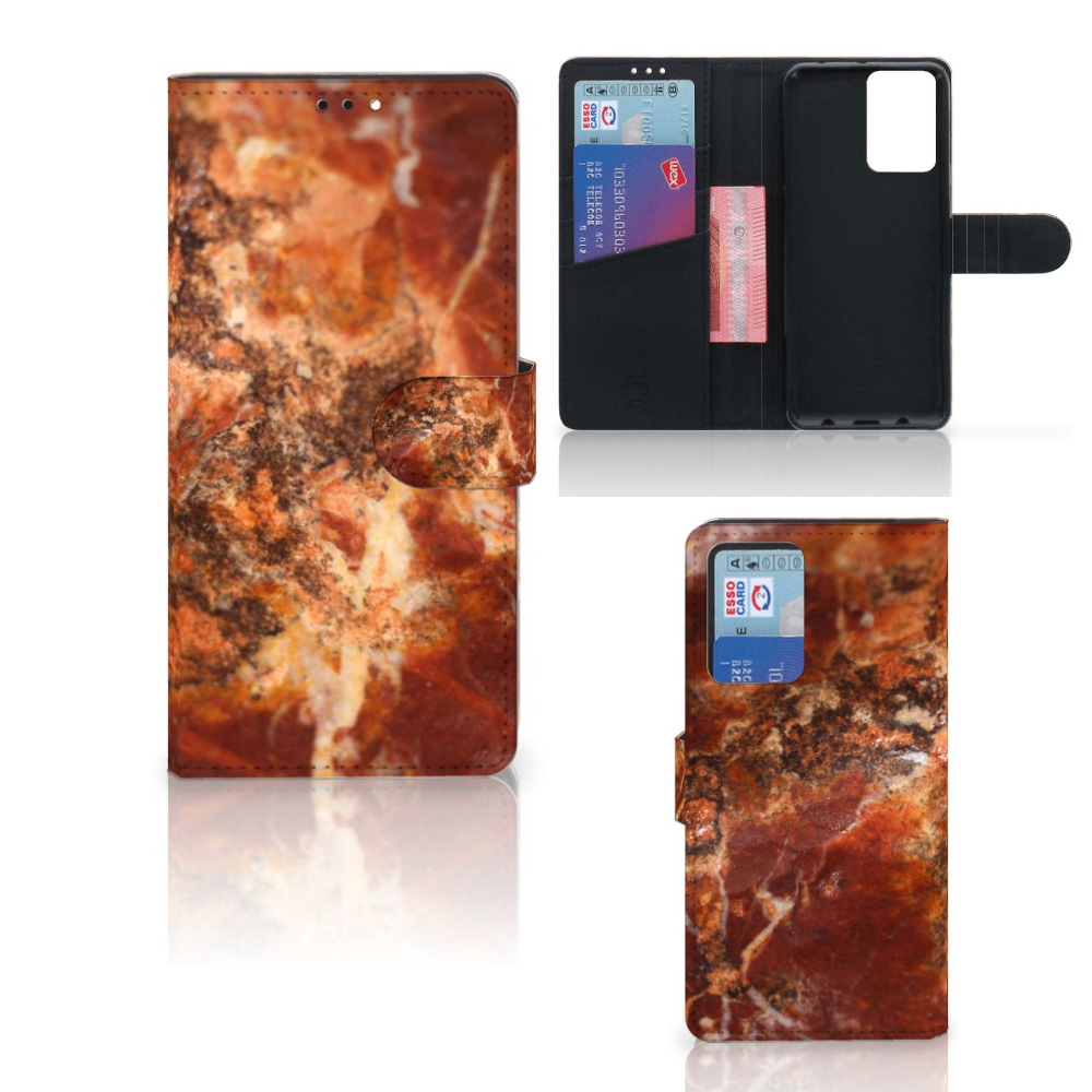 Xiaomi Redmi Note 10 Pro Bookcase Marmer Bruin
