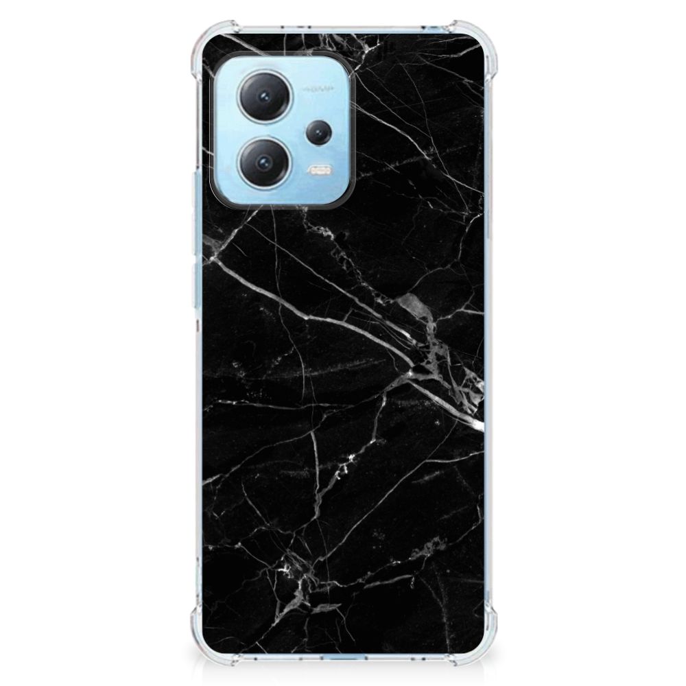 Xiaomi Redmi Note 12 5G Anti-Shock Hoesje Marmer Zwart - Origineel Cadeau Vader B2C Telecom