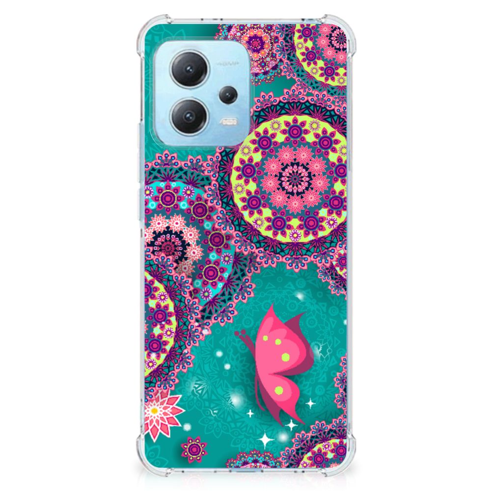 Xiaomi Redmi Note 12 5G Back Cover Cirkels en Vlinders B2C Telecom