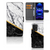 Xiaomi Redmi Note 12 5G Poco X5 Bookcase Marmer Wit Zwart design marmer patroon aanzicht