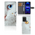 Xiaomi Redmi Note 12 5G Poco X5 Telefoonhoesje met Pasjes Witte Kat design wit kat aanzicht
