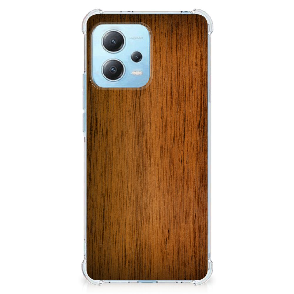 Xiaomi Redmi Note 12 5G Stevig Telefoonhoesje Donker Hout B2C Telecom