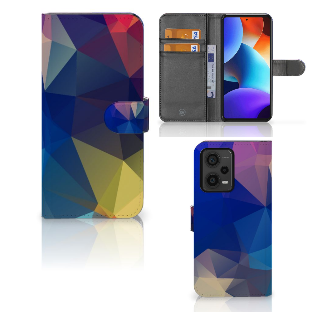 Xiaomi Redmi Note 12 Pro Plus Book Case Polygon Dark
