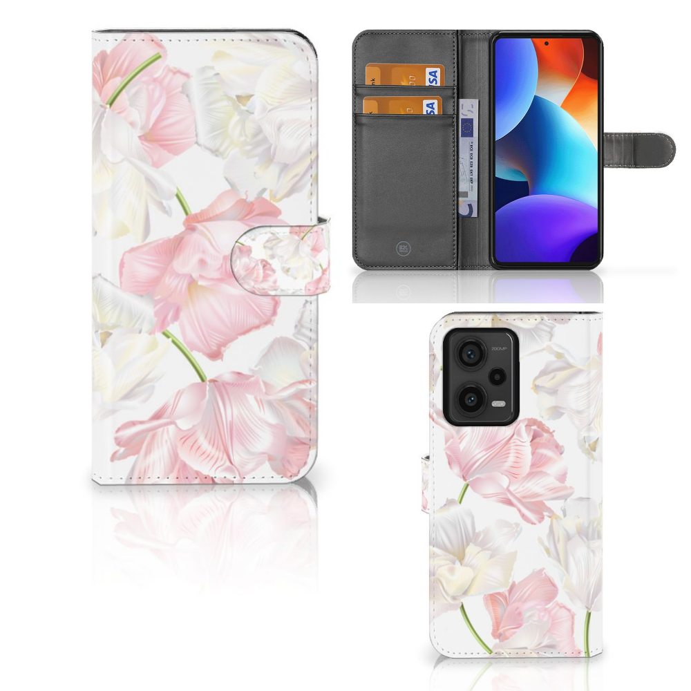 Xiaomi Redmi Note 12 Pro Plus Hoesje Lovely Flowers design case front side