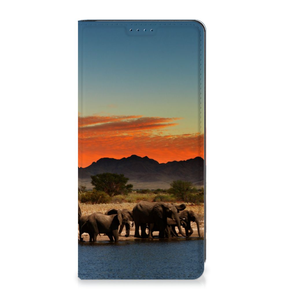 Xiaomi Redmi Note 12 Pro Poco X5 Pro Hoesje maken Olifanten design Olifanten aanzicht