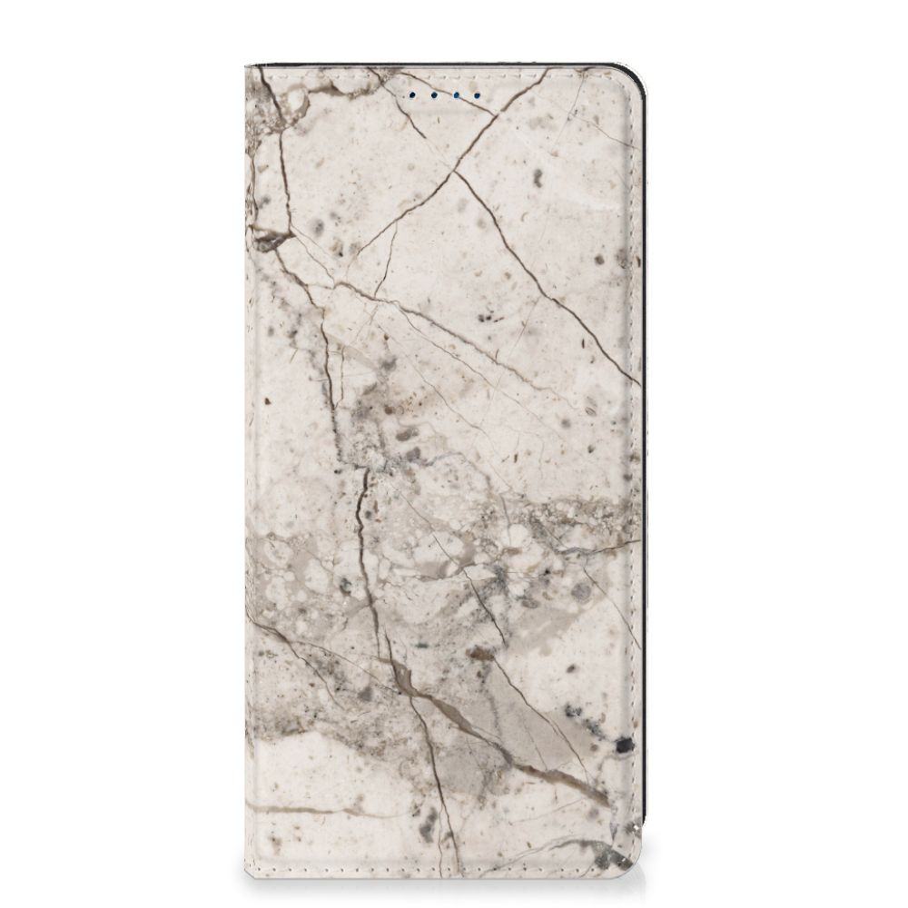 Xiaomi Redmi Note 12 Pro | Poco X5 Pro Standcase Marmer Beige met een elegant marmerdesign voor bescherming en stijl.