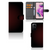 Xiaomi Redmi Note 12S Telefoon Hoesje Geruit Rood met ruimte voor pasjes in minimalistisch ontwerp