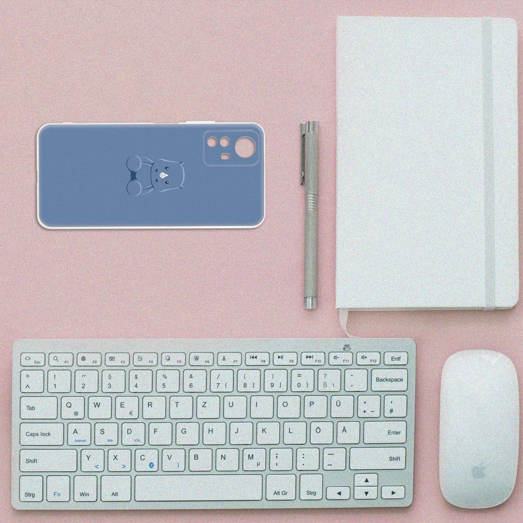 Xiaomi Redmi Note 12S Telefoonhoesje met Naam Baby Rhino design bovenaanzicht