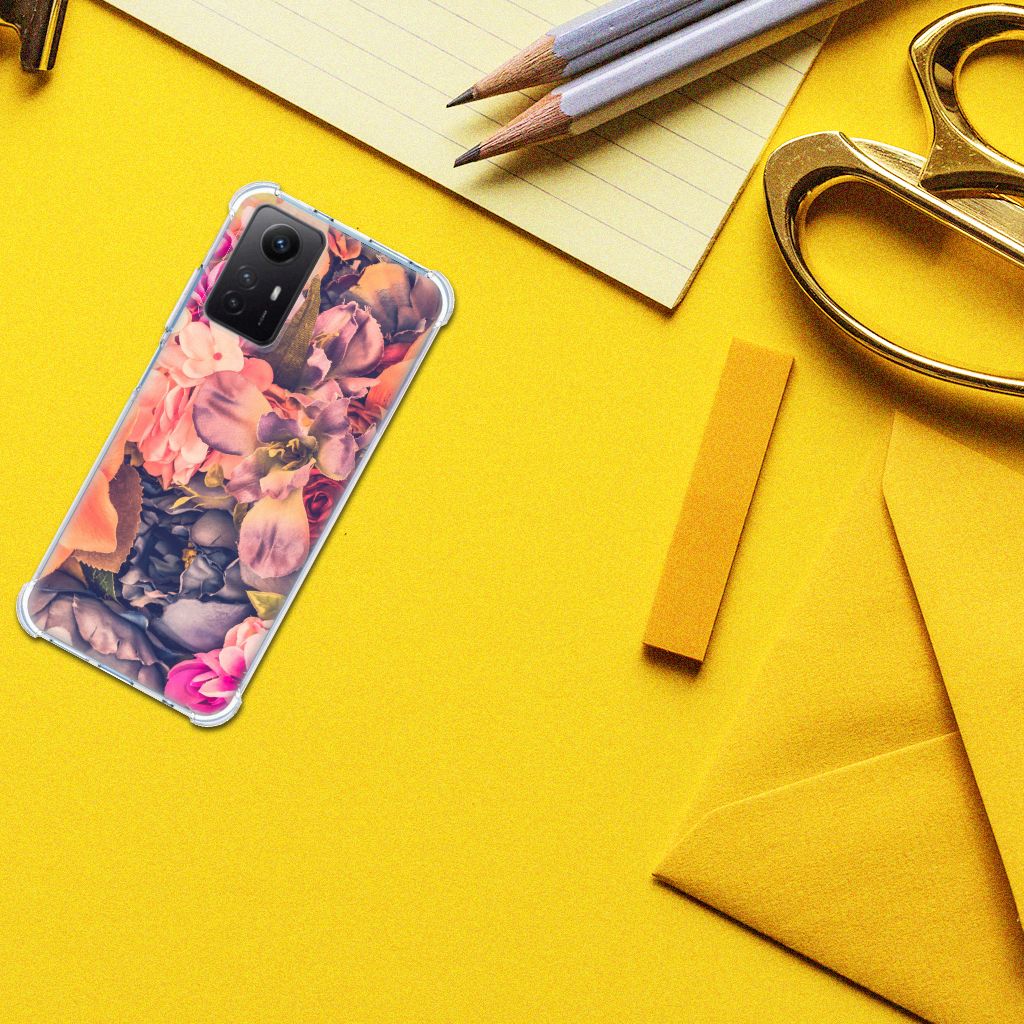 Xiaomi Redmi Note 12s Case Bosje Bloemen design voorkant