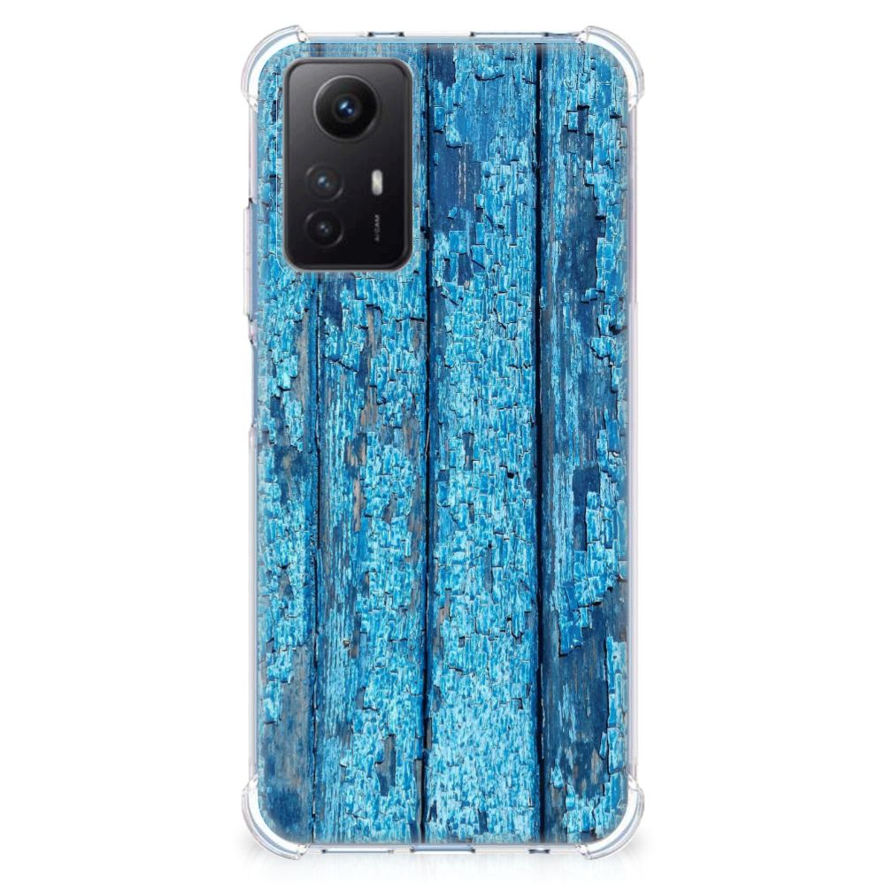 Xiaomi Redmi Note 12s Stevig Telefoonhoesje Wood Blue B2C Telecom