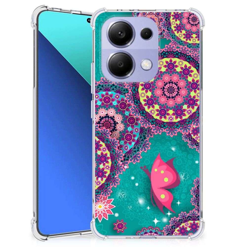 Xiaomi Redmi Note 13 4G Back Cover Cirkels en Vlinders B2C Telecom