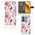 Xiaomi Redmi Note 13 5G Hoesje Butterfly Roses telefoonhoesje bloemen design aanzicht
