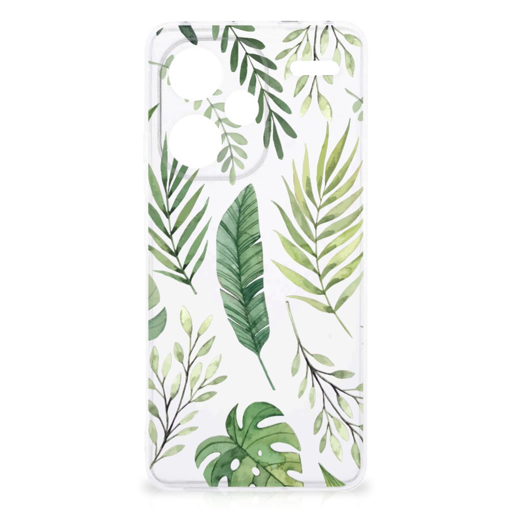 Xiaomi Redmi Note 13 Pro Plus TPU Case Leaves bladeren groen natuur