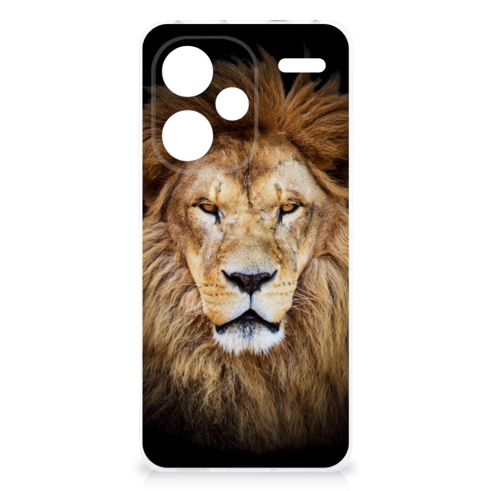 Xiaomi Redmi Note 13 Pro Plus TPU Hoesje Leeuw leeuw design voorkant