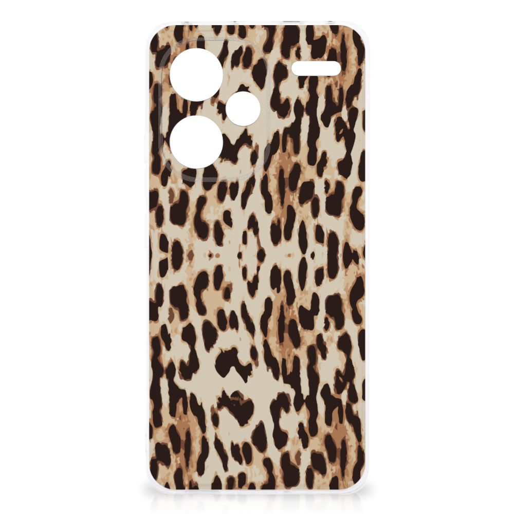 Xiaomi Redmi Note 13 Pro Plus TPU Hoesje Leopard design leopardprint achterkant
